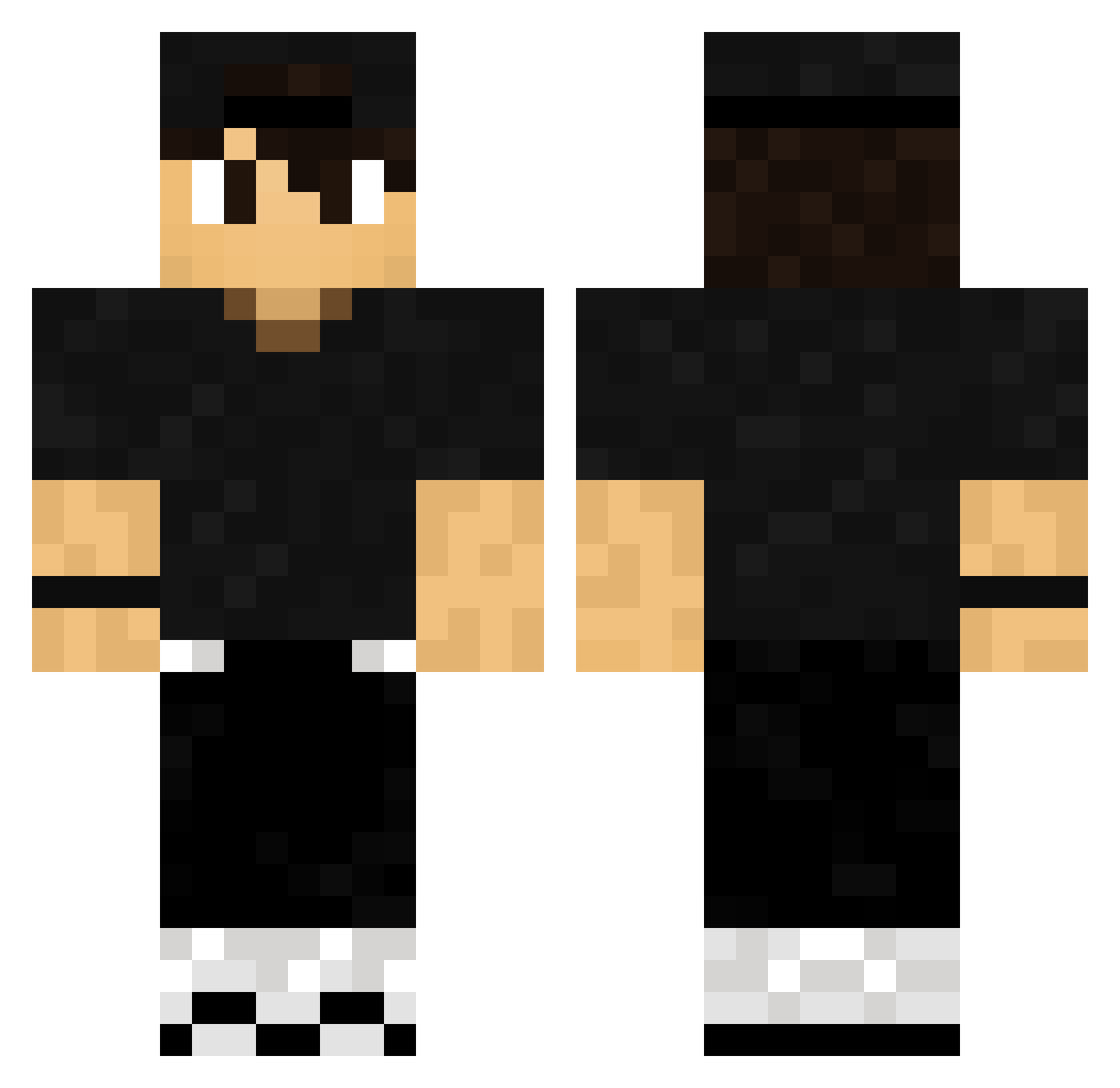 estojoinsane Minecraft skin, front and back view