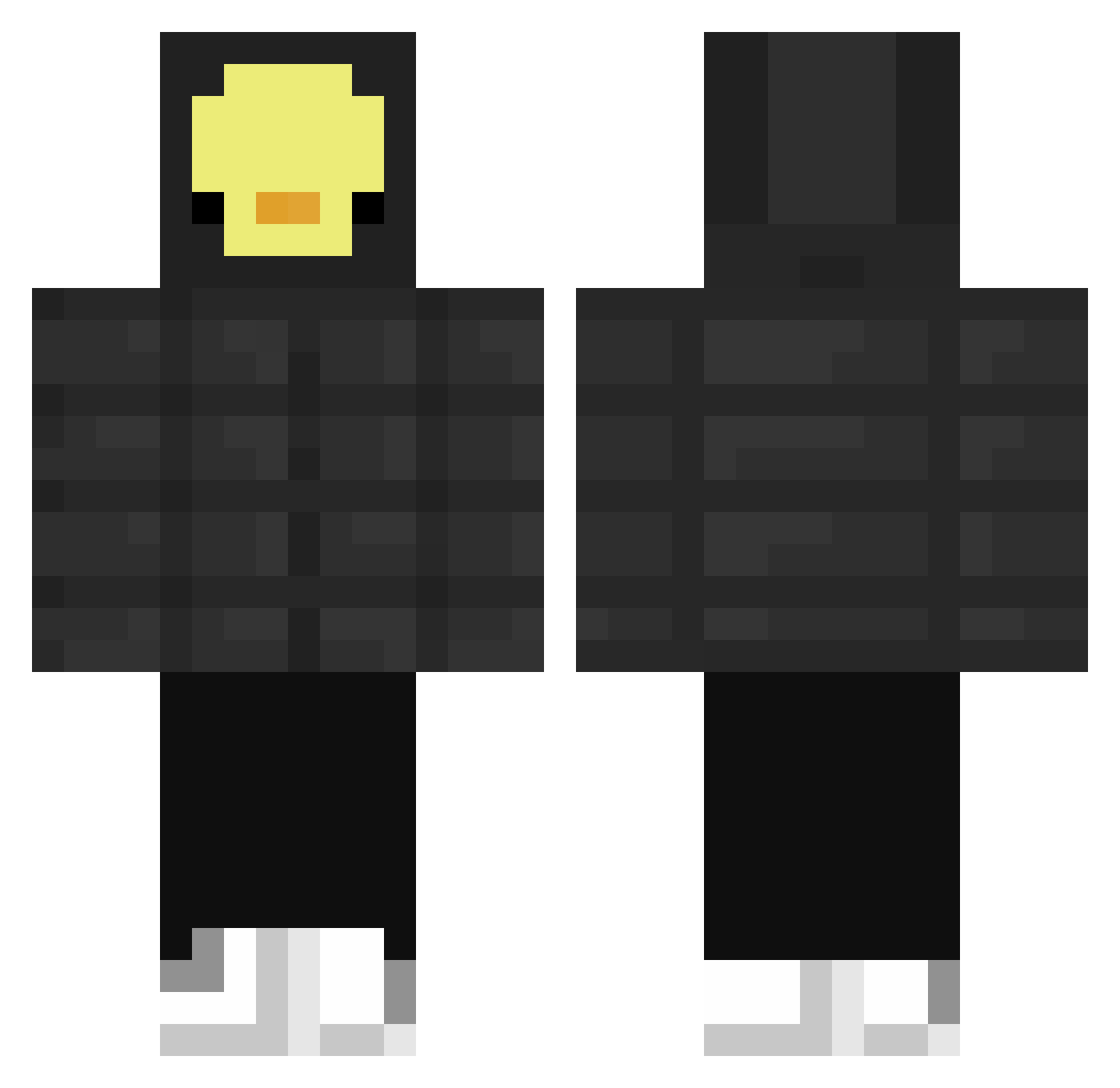 fudgy97 Minecraft skin, front and back view