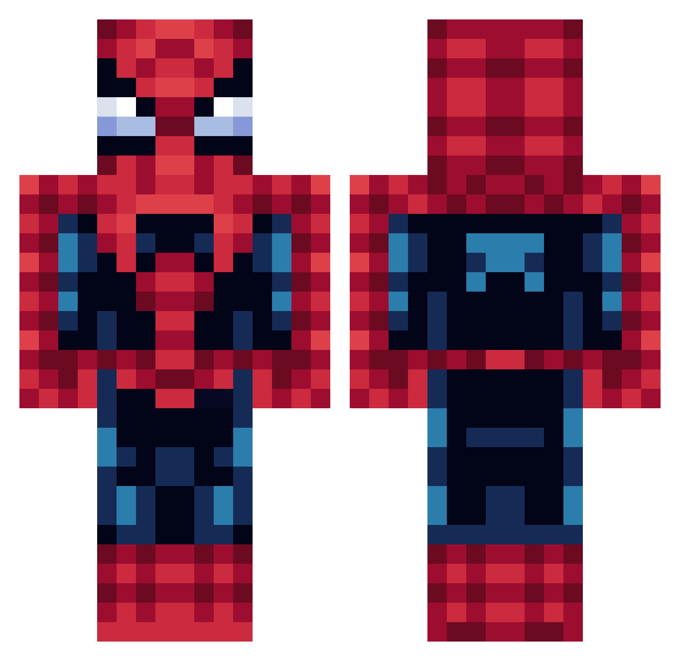 Knasiu2115 Minecraft skin, front and back view