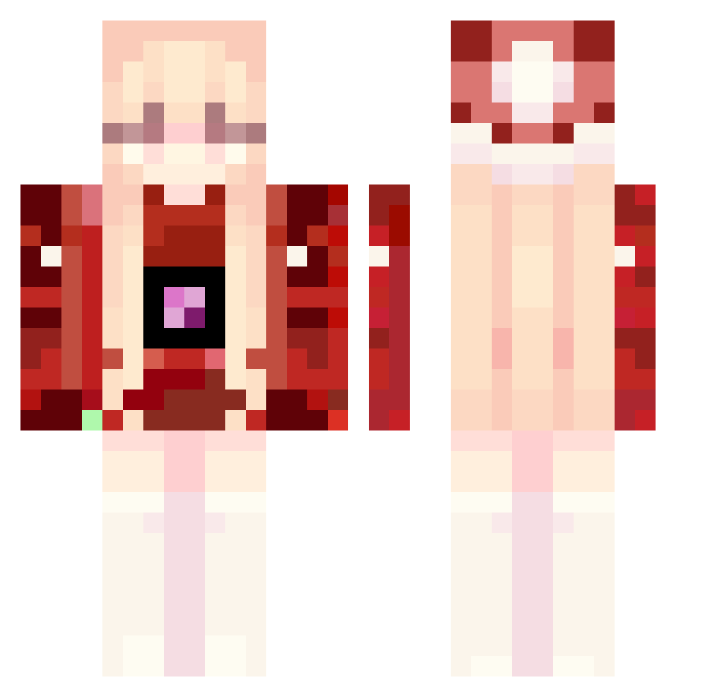 SwampyScarab839 Minecraft skin, front and back view