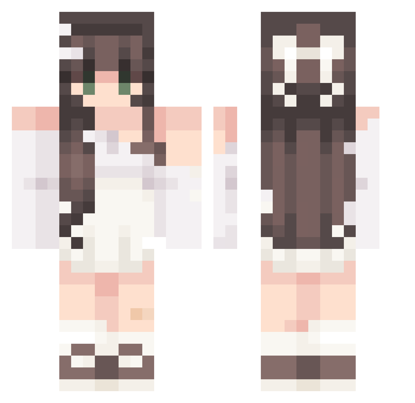 Liviiii_ Minecraft skin, front and back view