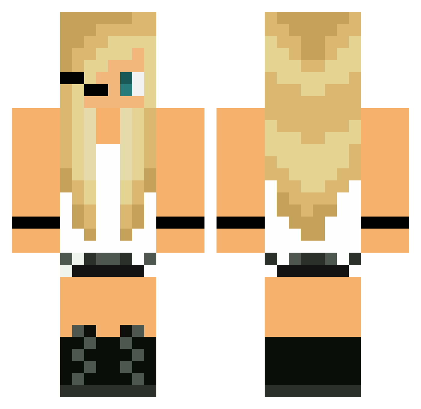 MangoFruitz8271 Minecraft skin, front and back view