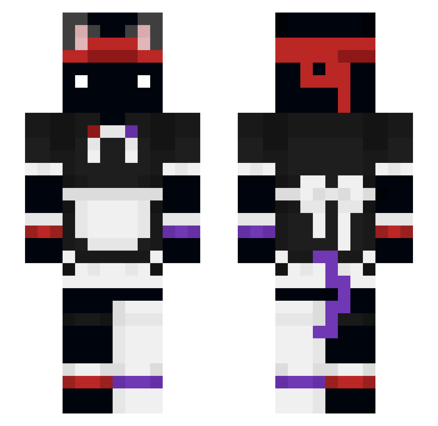 CandyRegen Minecraft skin, front and back view