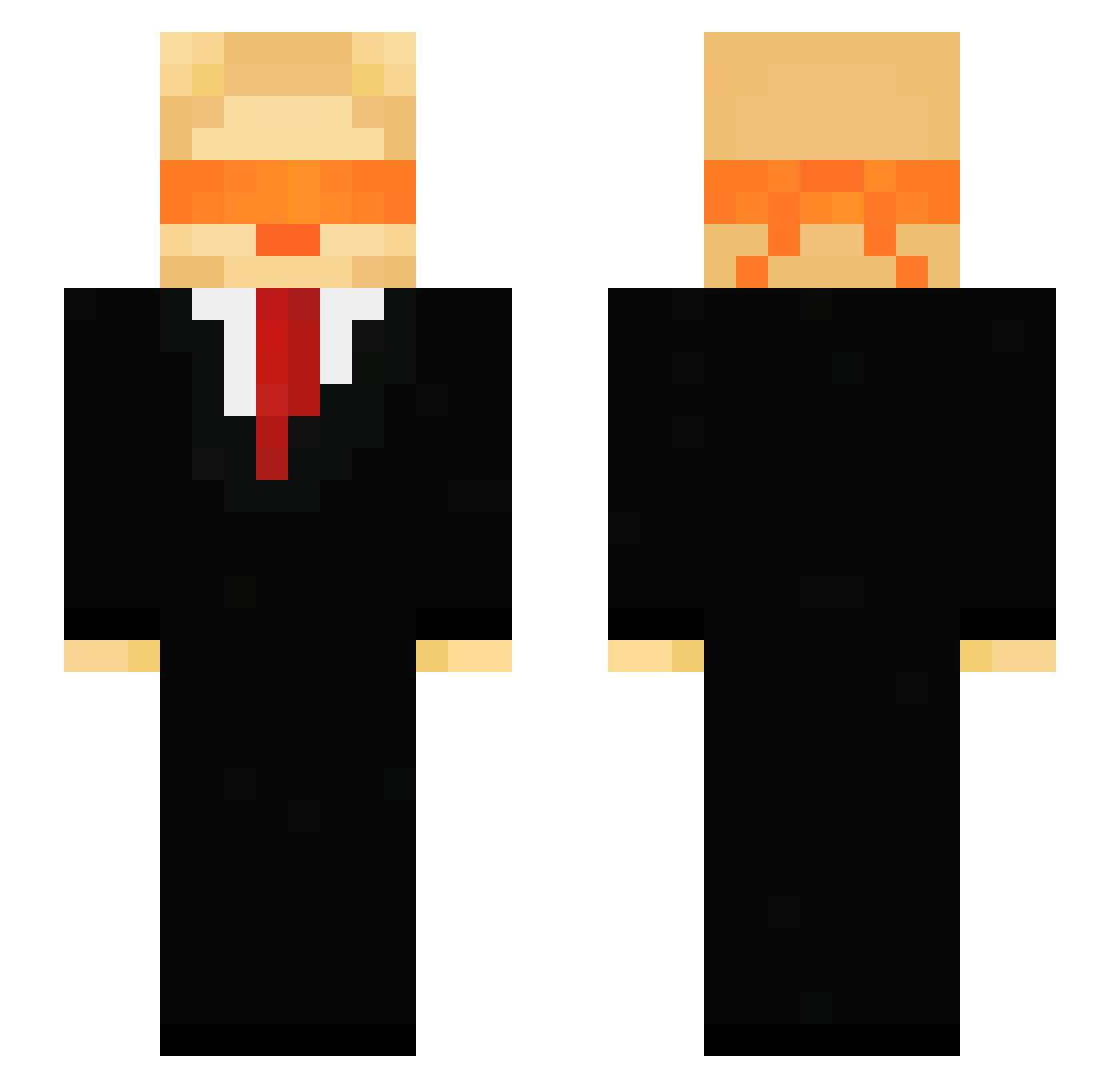 Angry___ Minecraft skin, front and back view