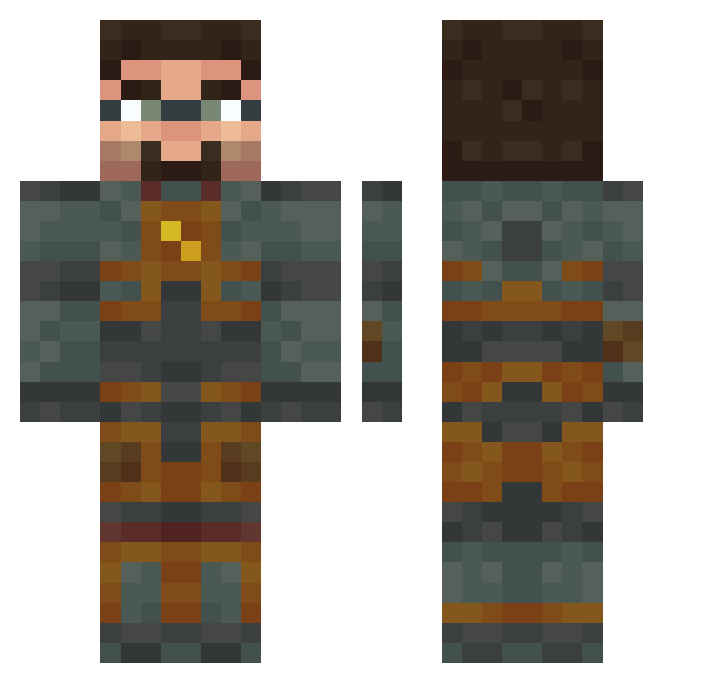 ozanyasar1 Minecraft skin, front and back view