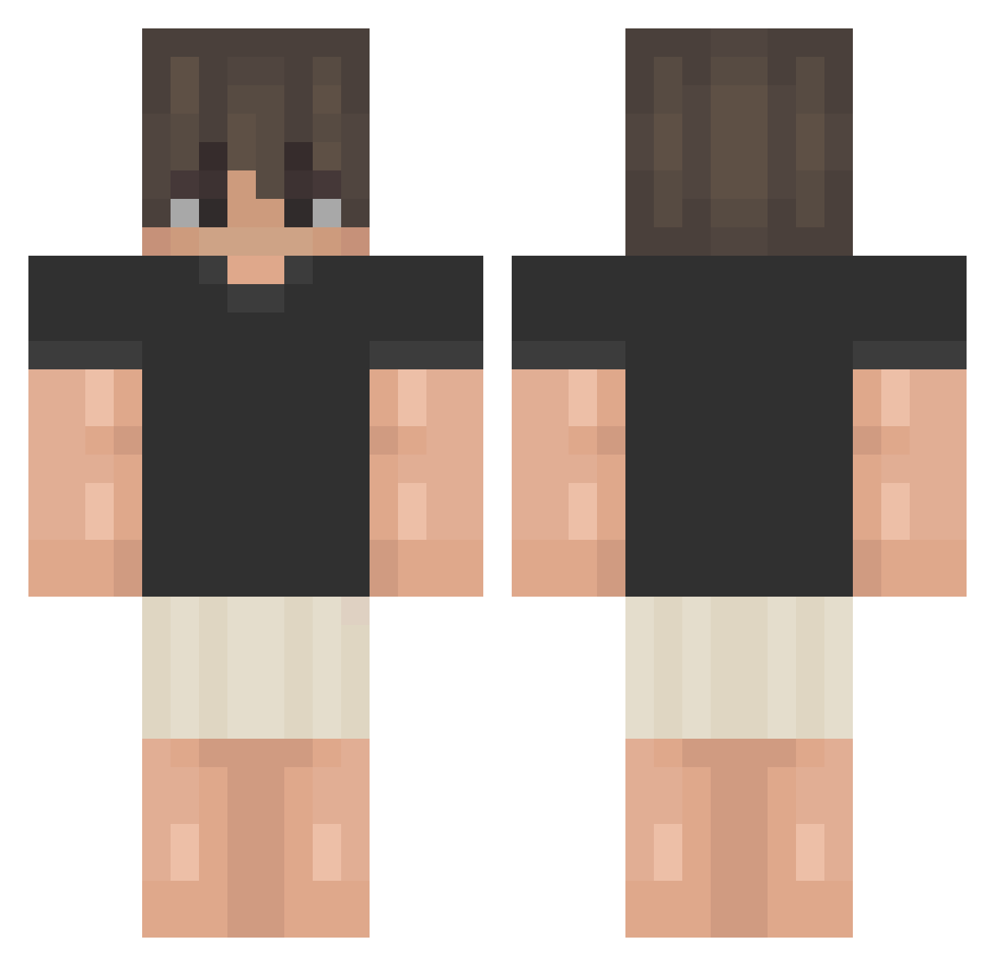 Ryn13_ Minecraft skin, front and back view
