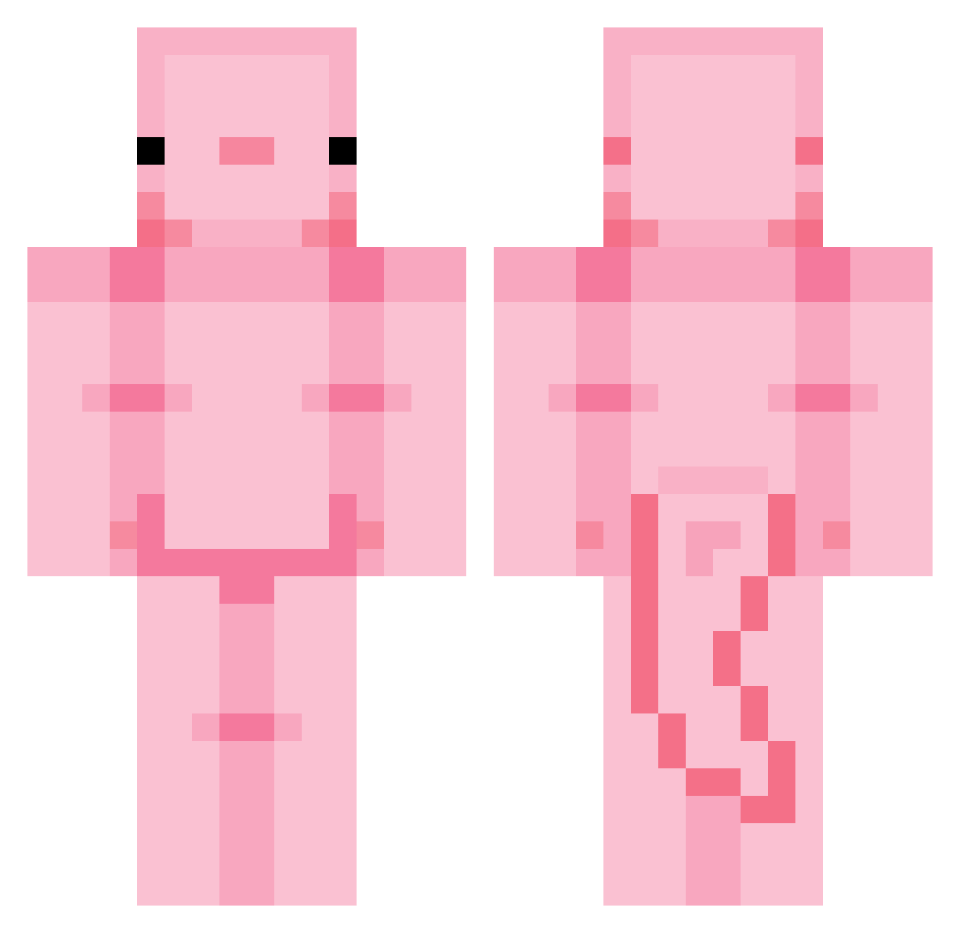 MarioNick21 Minecraft skin, front and back view