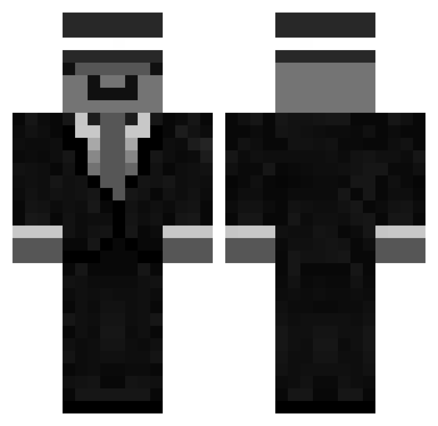 Cantenezi Minecraft skin, front and back view