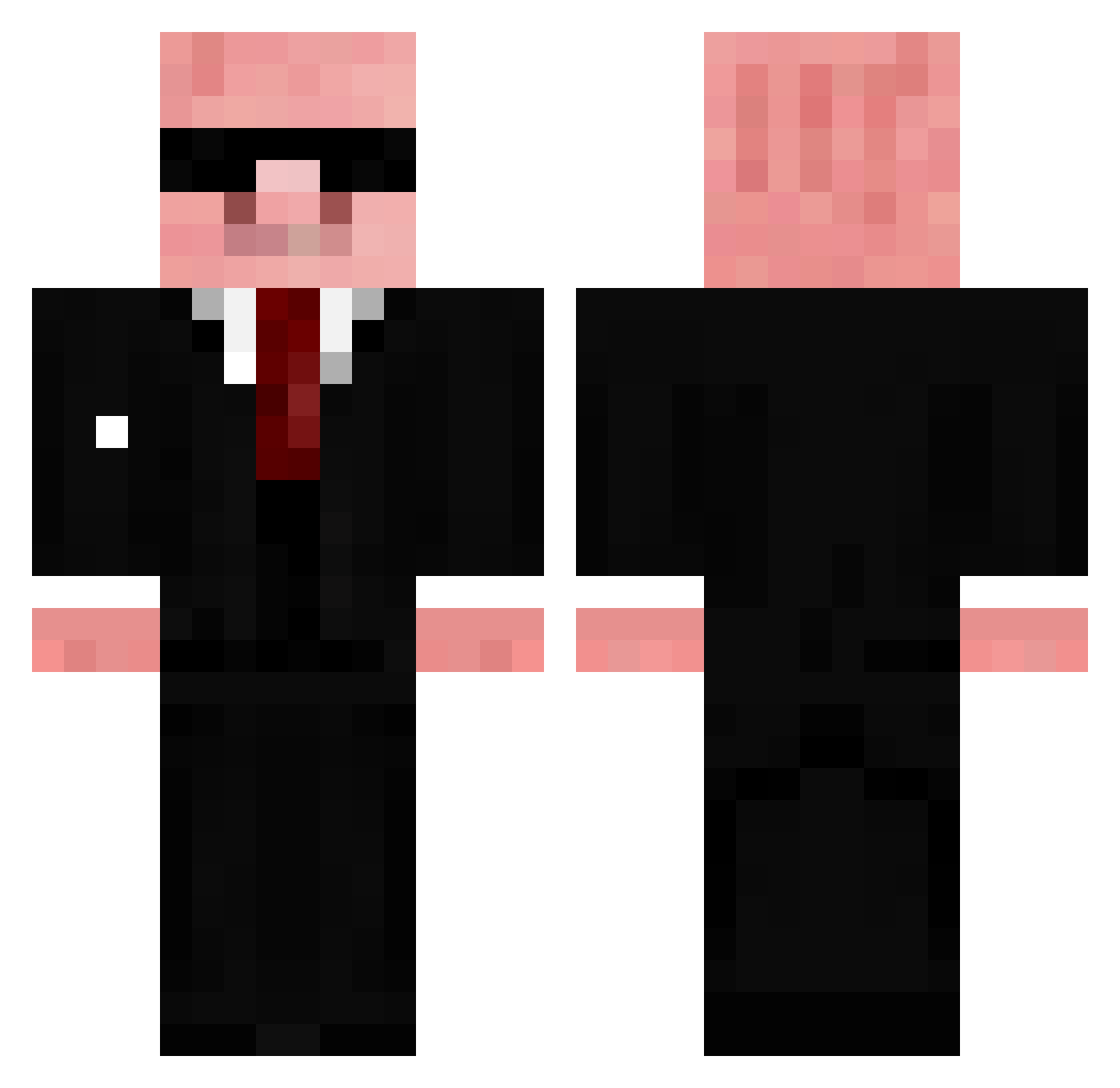 Beny_25 Minecraft skin, front and back view