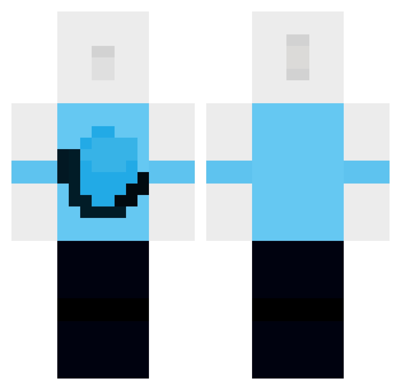 goofy_username Minecraft skin, front and back view