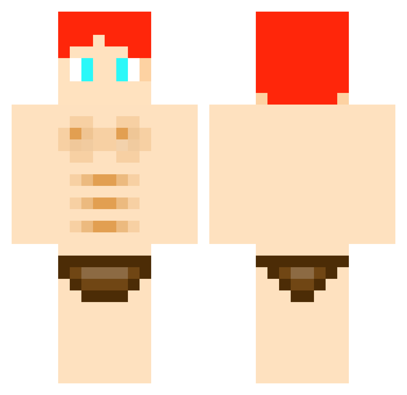 d0m_a Minecraft skin, front and back view