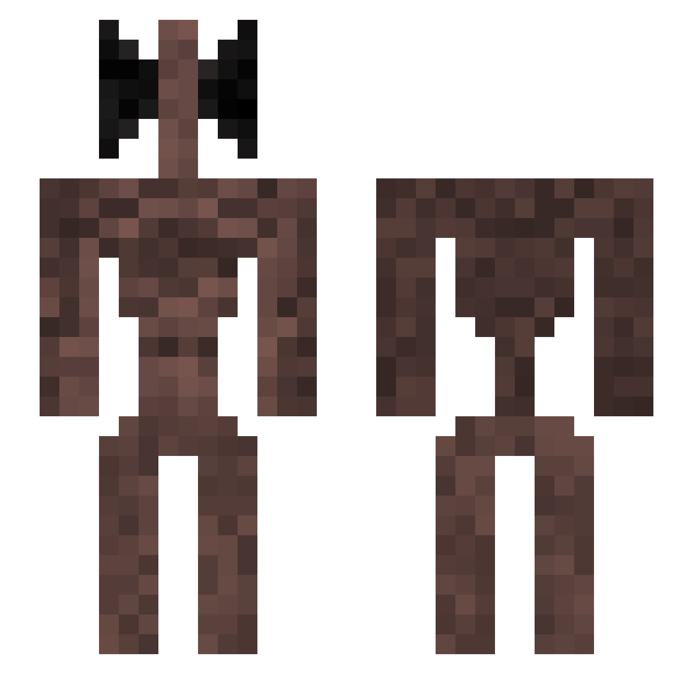 _ItsCaleb_ Minecraft skin, front and back view