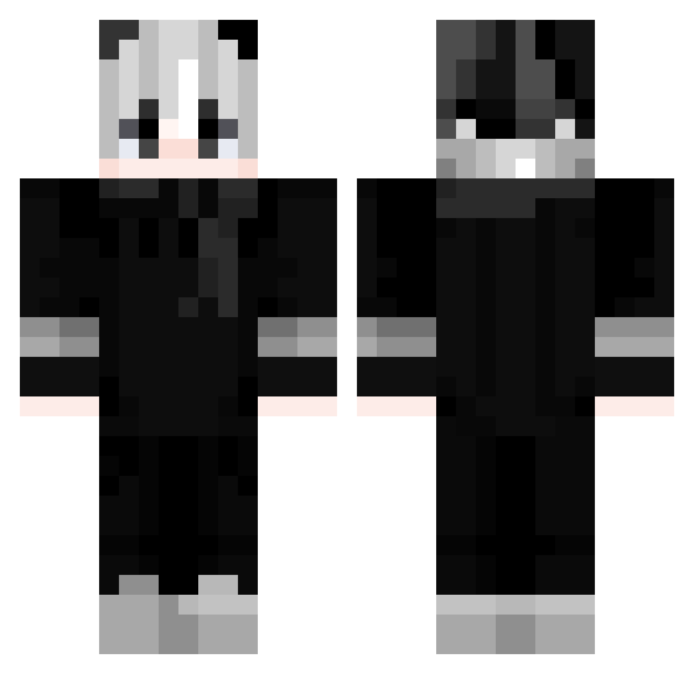 snnooo Minecraft skin, front and back view