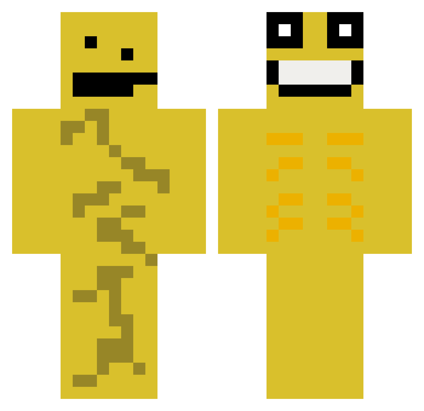 Bannandrew Minecraft skin, front and back view