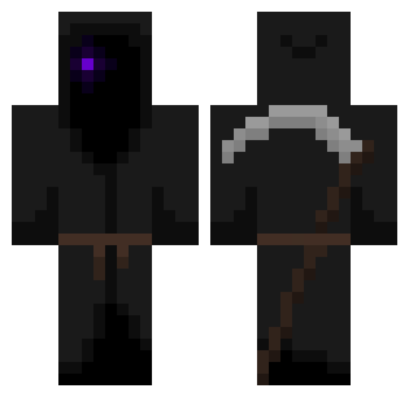 betag Minecraft skin, front and back view