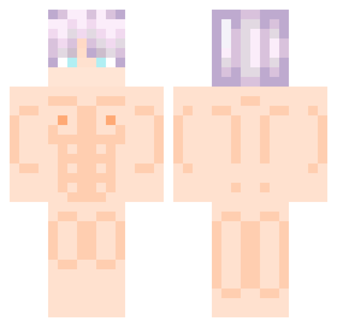 porcello12 Minecraft skin, front and back view