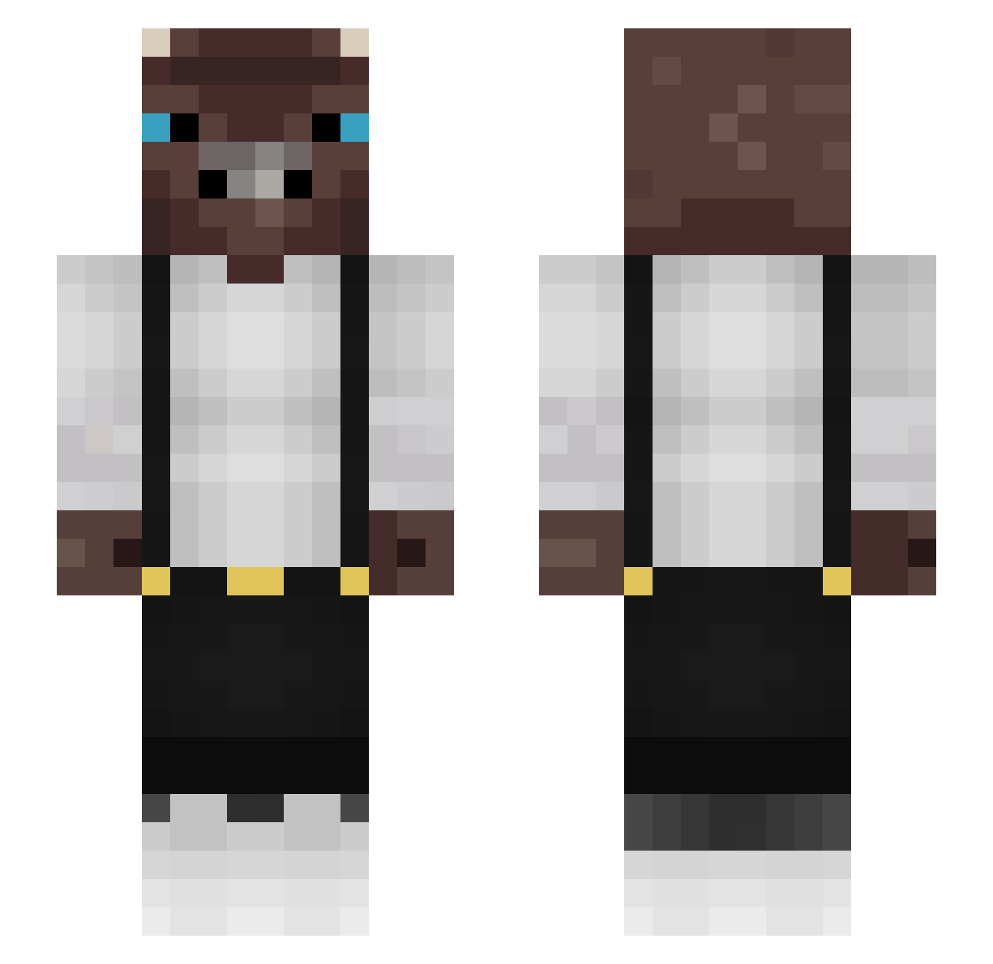 87nybxcv75n69esh Minecraft skin, front and back view
