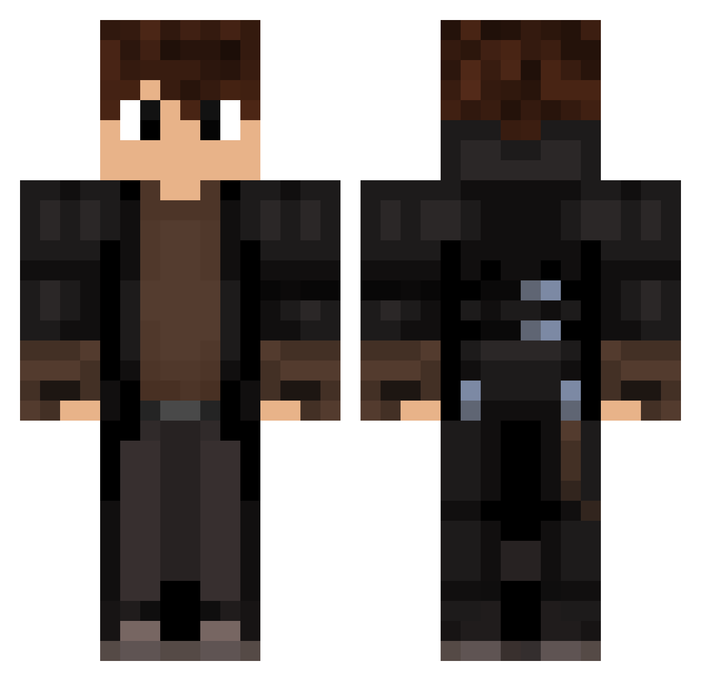 Siwek613 Minecraft skin, front and back view