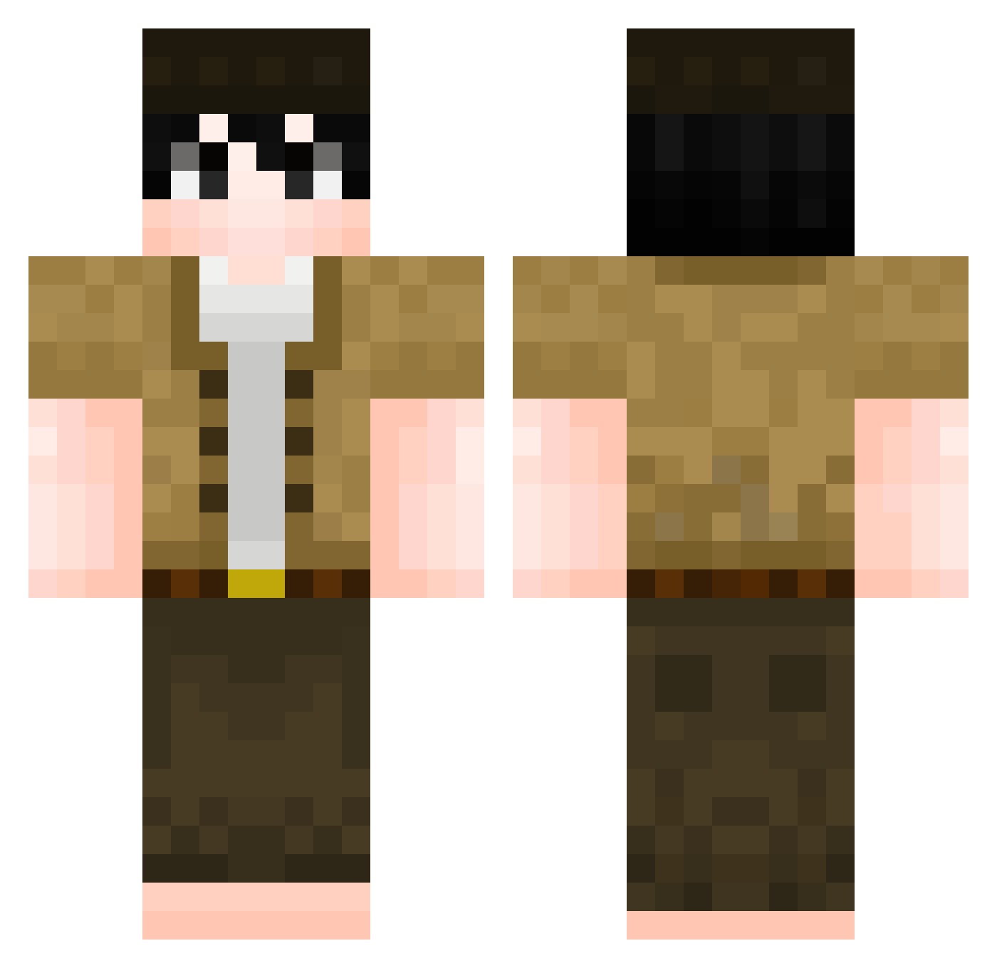 Shandinnn_ Minecraft skin, front and back view