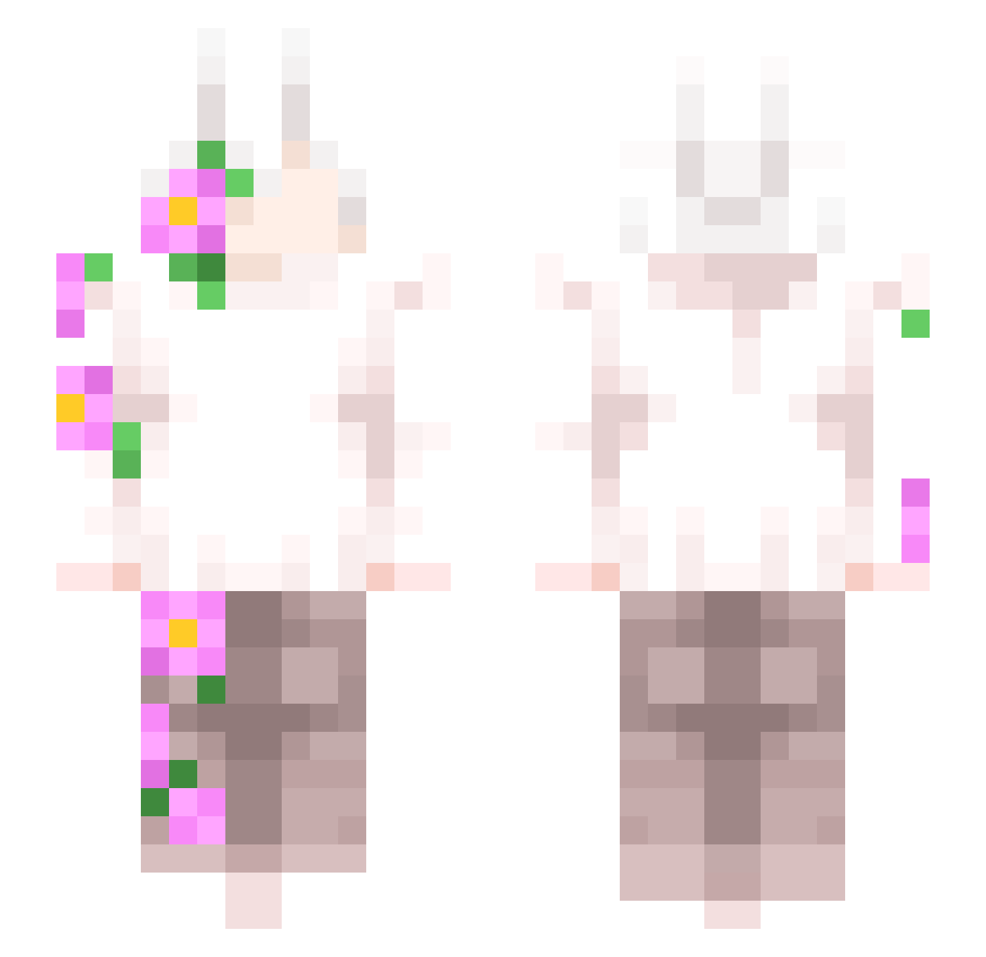 igbro_ Minecraft skin, front and back view