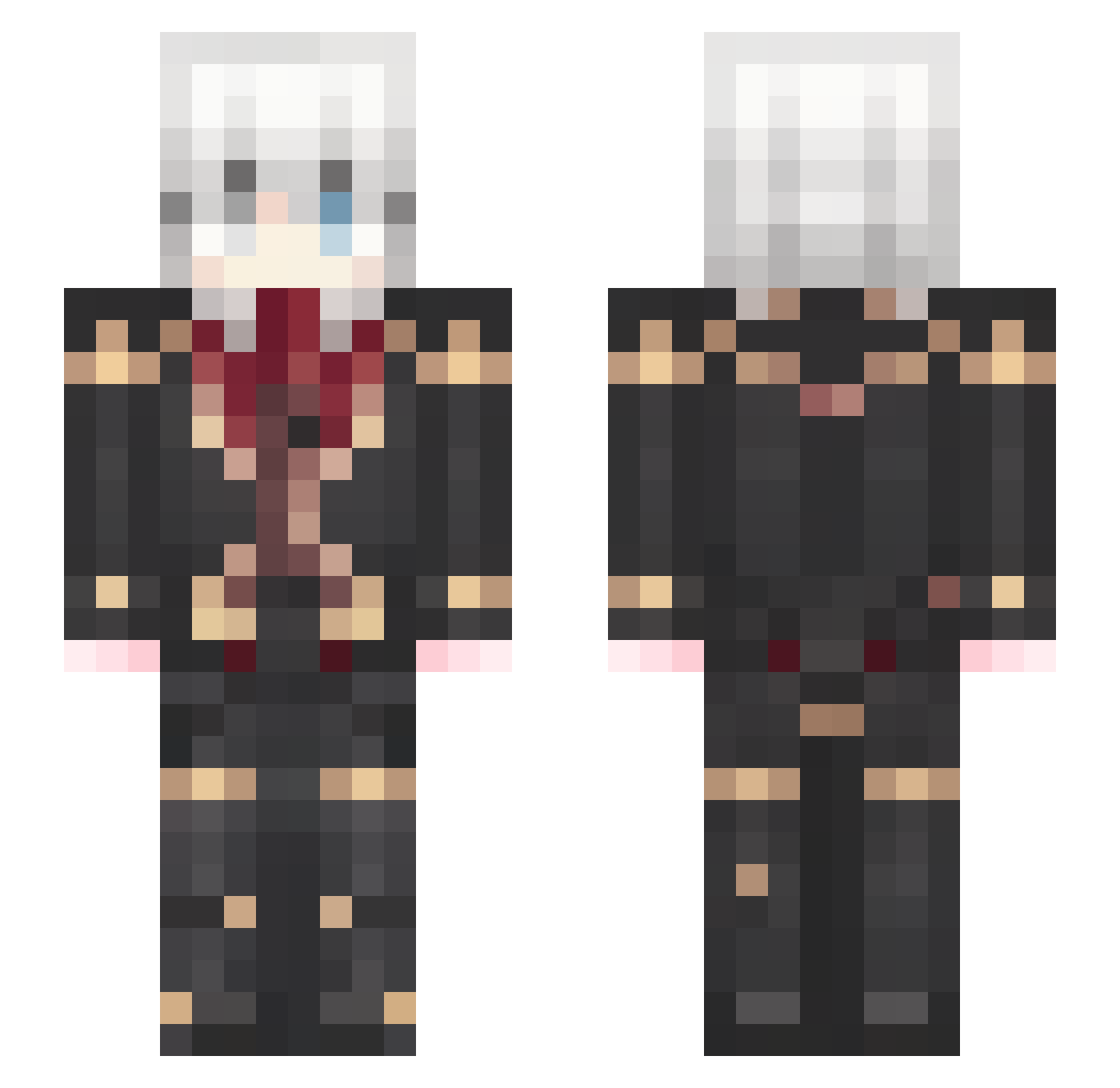 TheDanKe Minecraft skin, front and back view