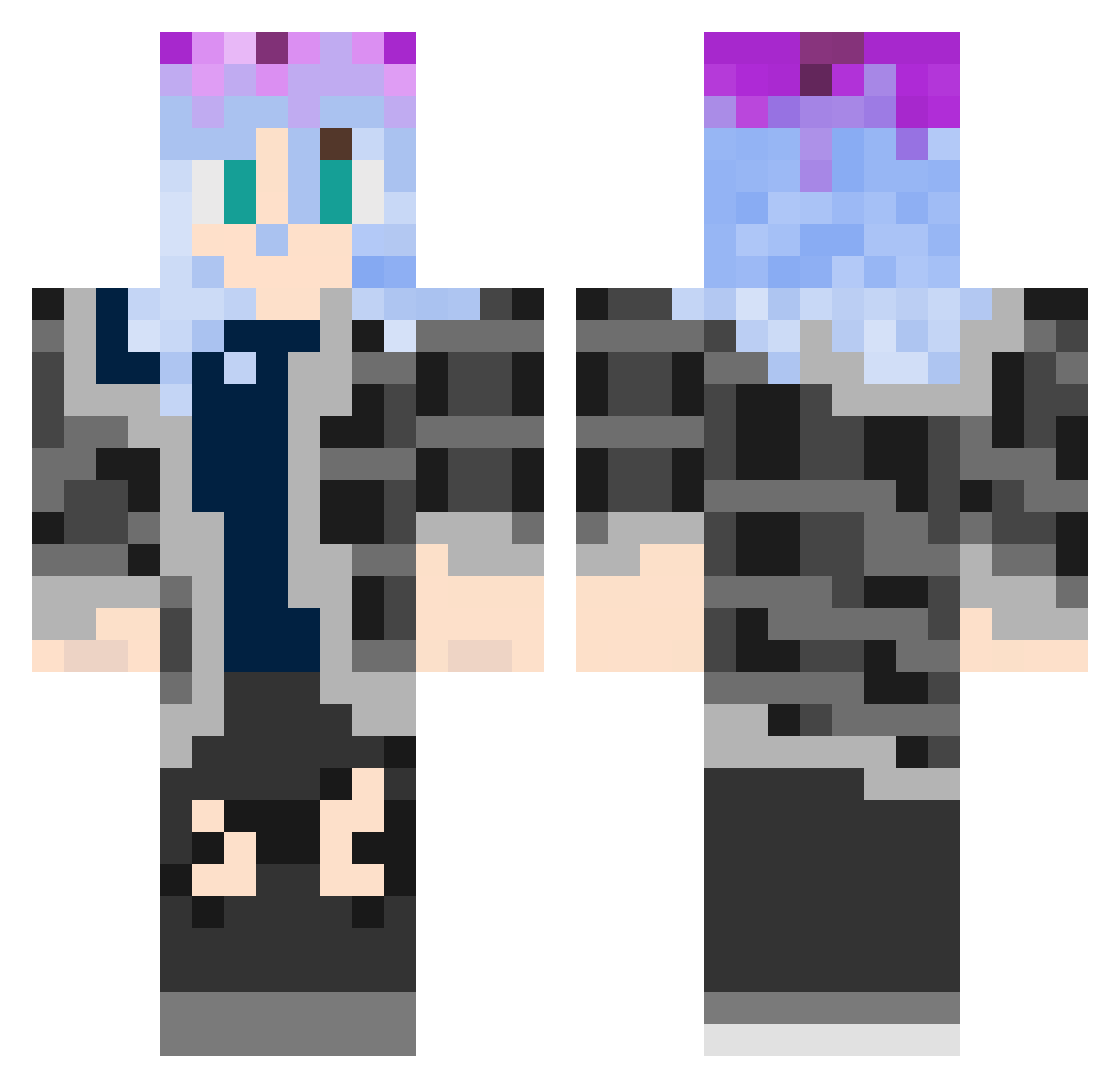 myers14 Minecraft skin, front and back view