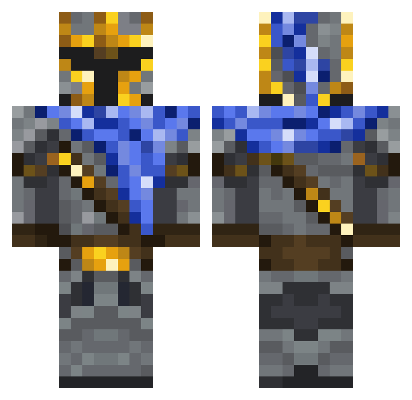 lloyzd Minecraft skin, front and back view