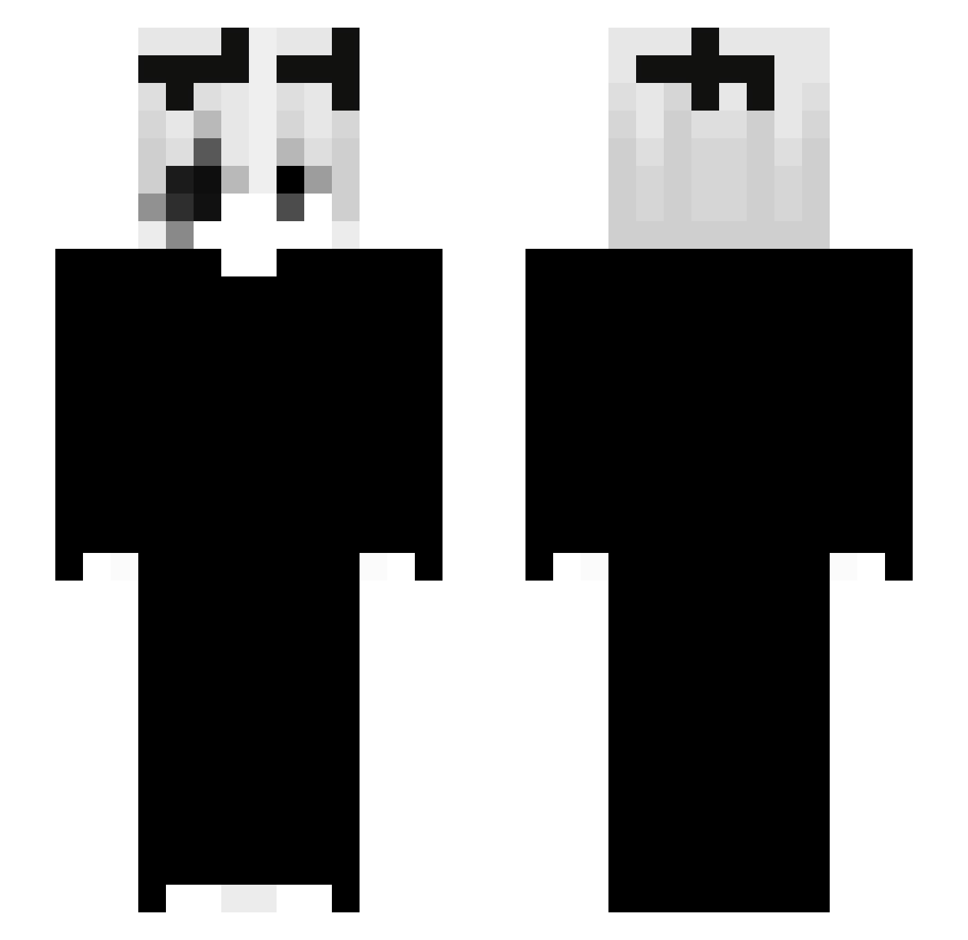 Brokolis007 Minecraft skin, front and back view