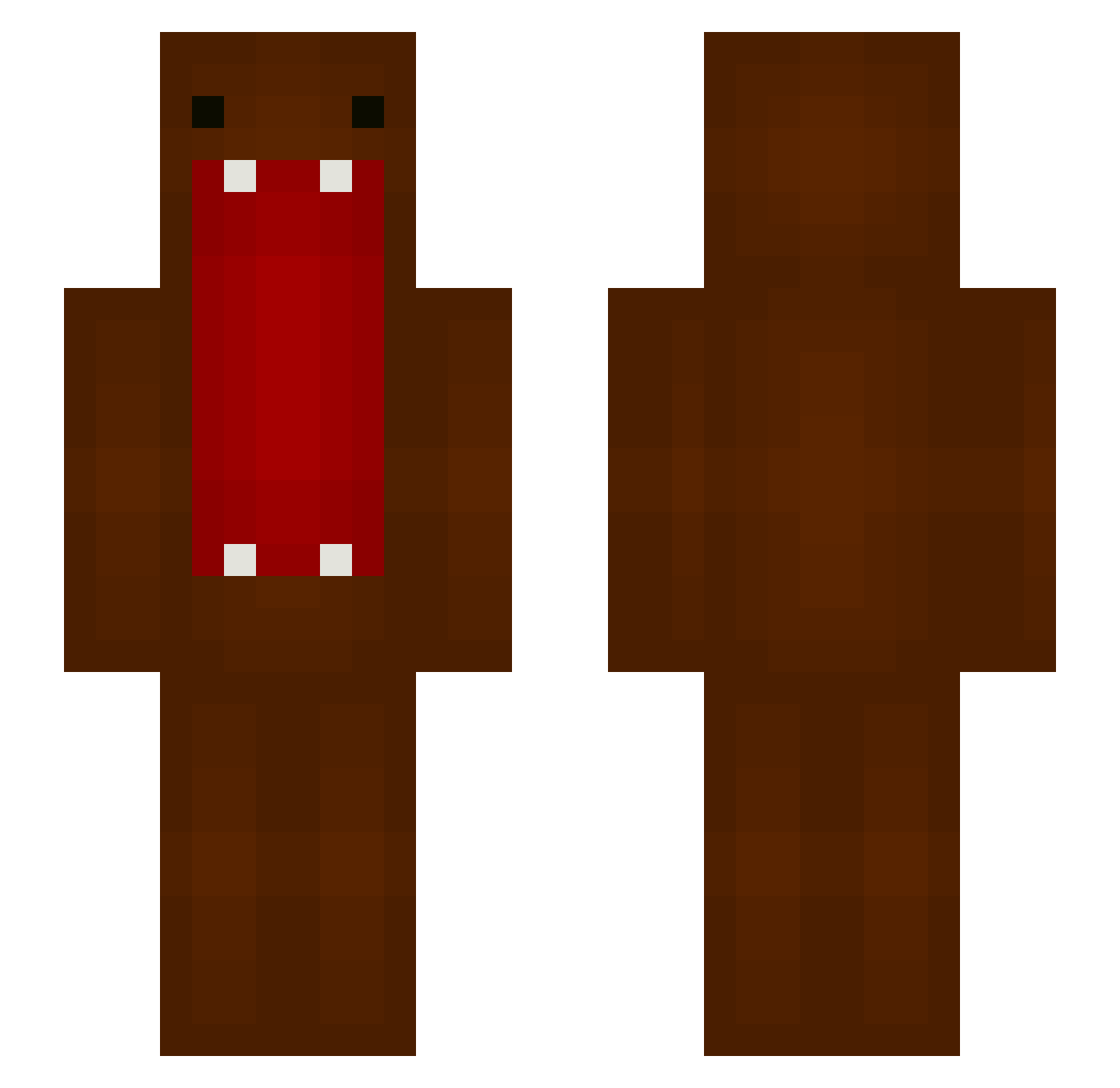 sceneboy Minecraft skin, front and back view