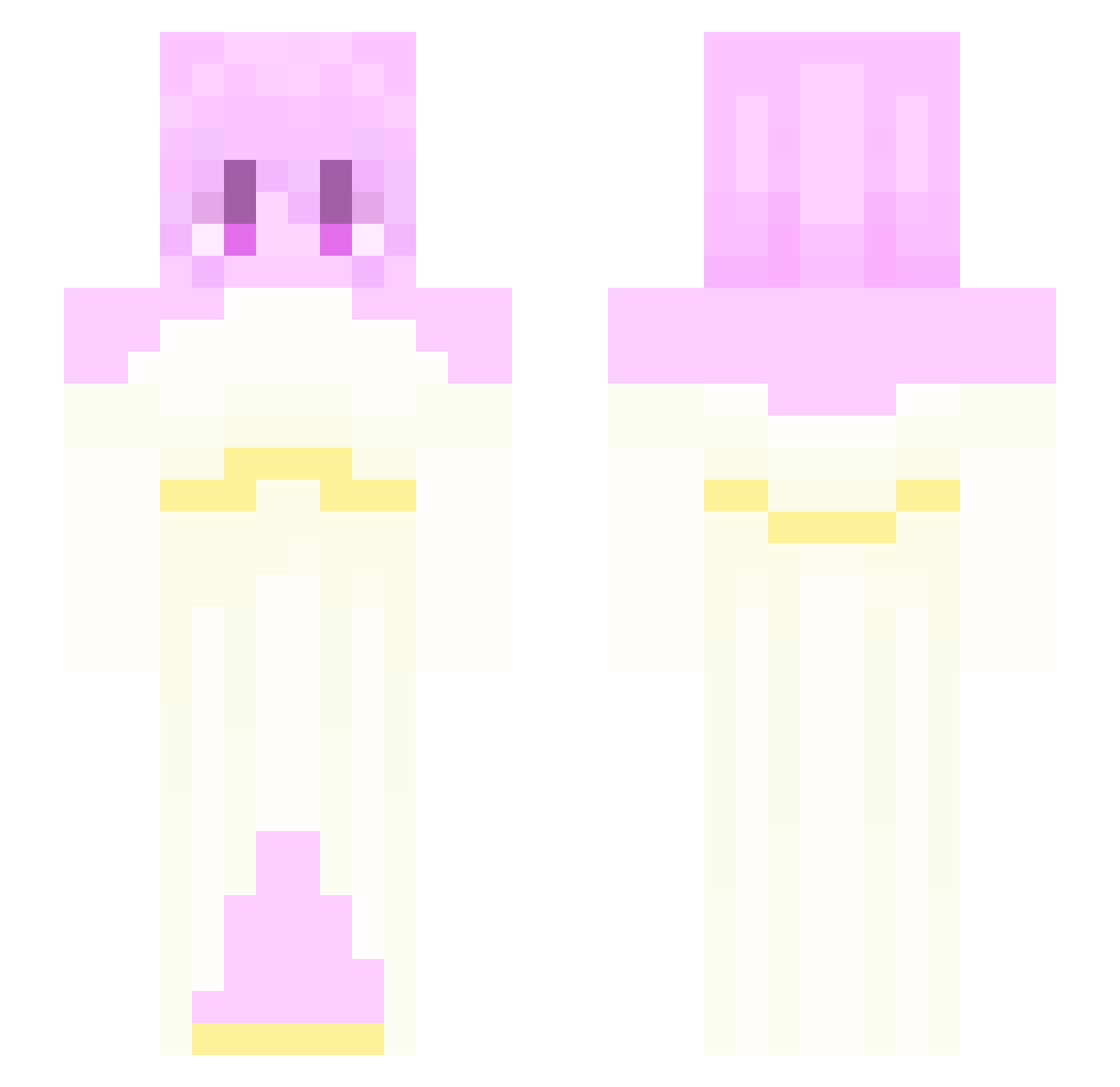 Anonymous_K_ Minecraft skin, front and back view