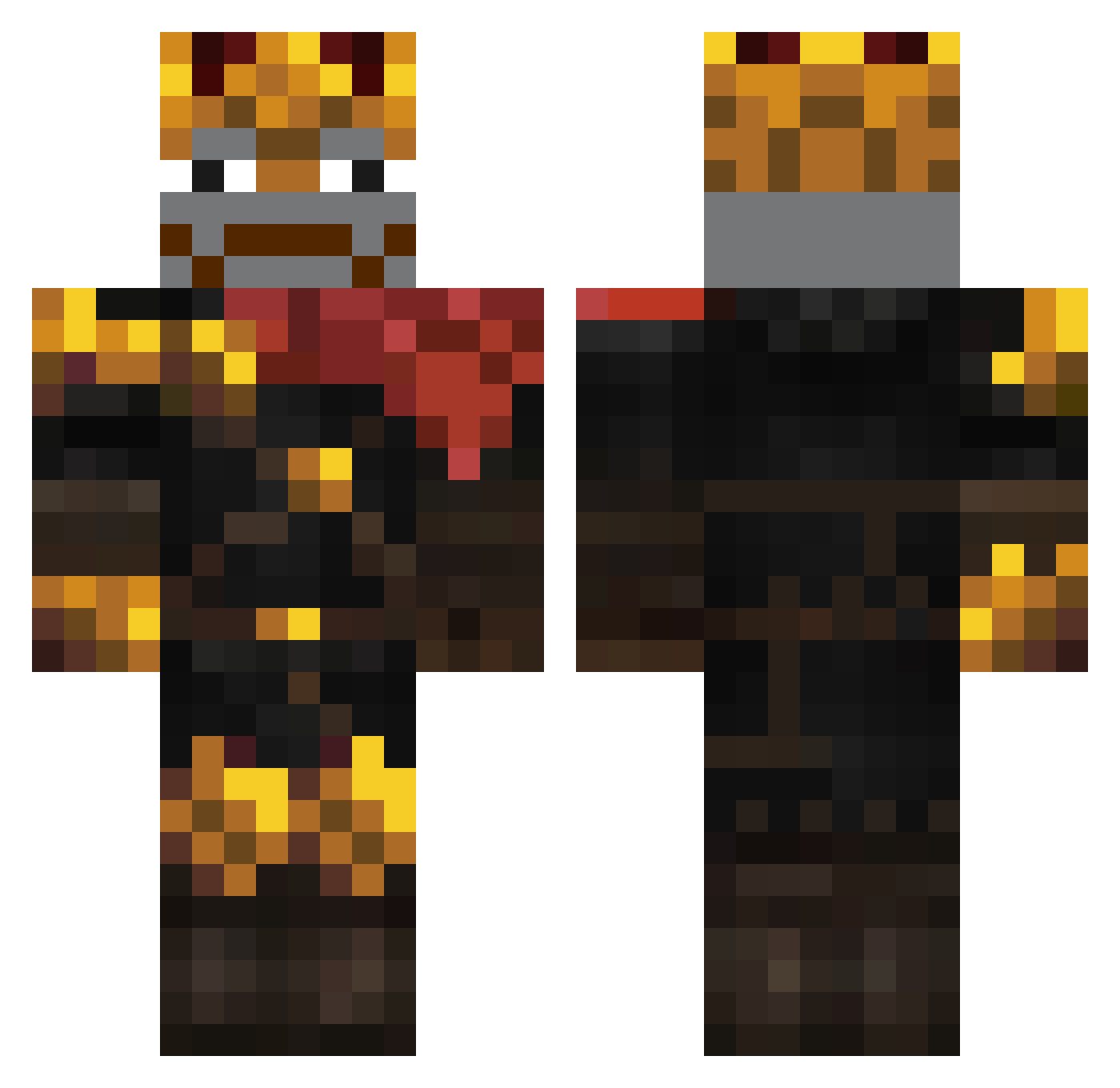 xqinox_ Minecraft skin, front and back view
