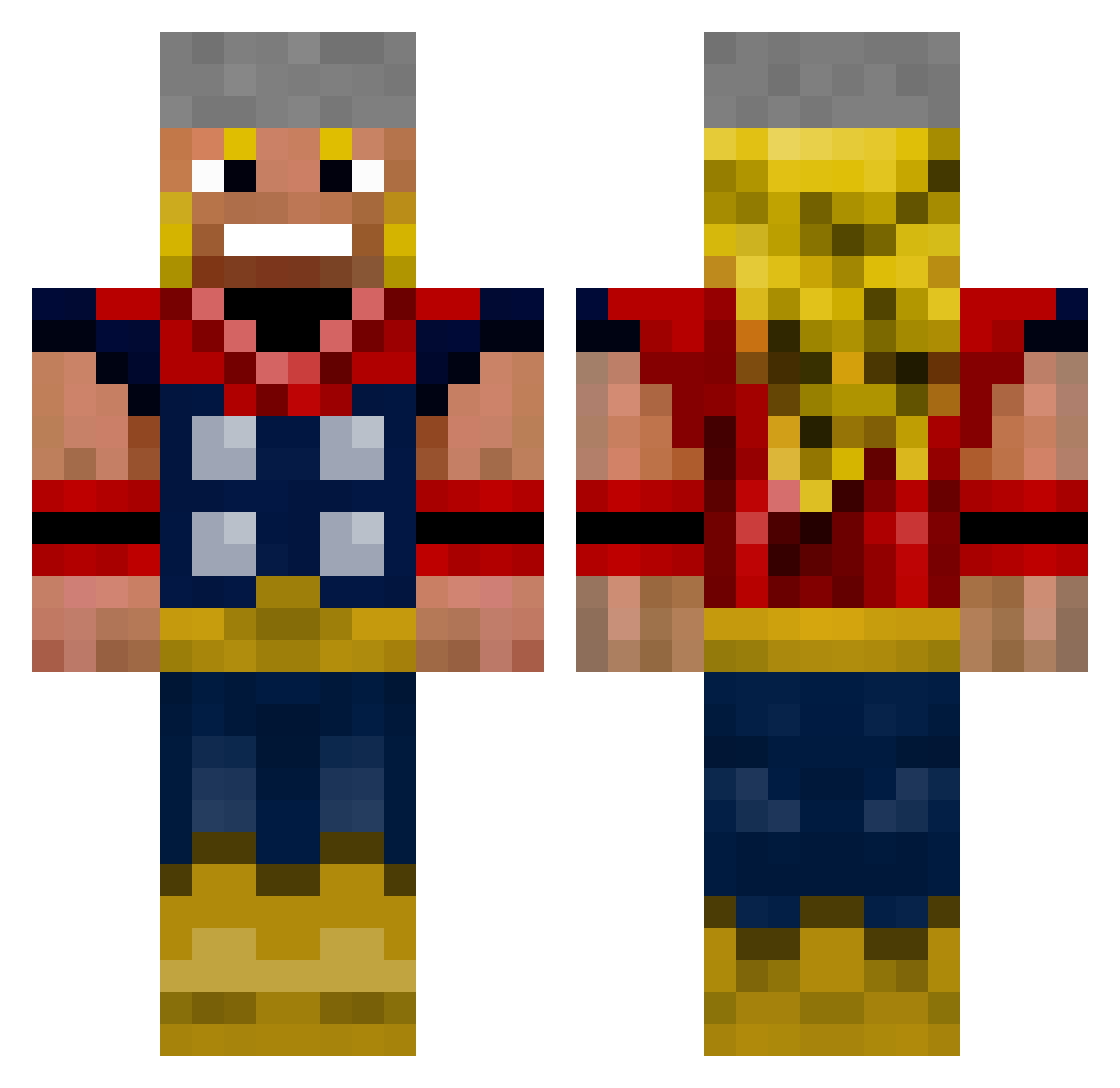 8043 Minecraft skin, front and back view
