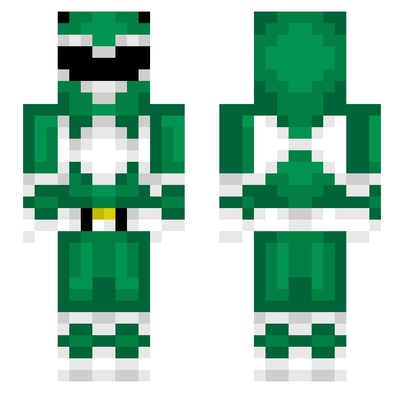 CrazyJ46 Minecraft skin, front and back view