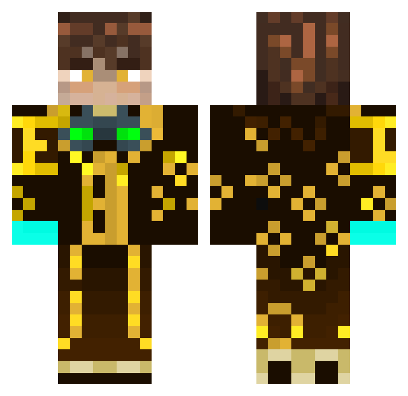 VetrDraugr Minecraft skin, front and back view