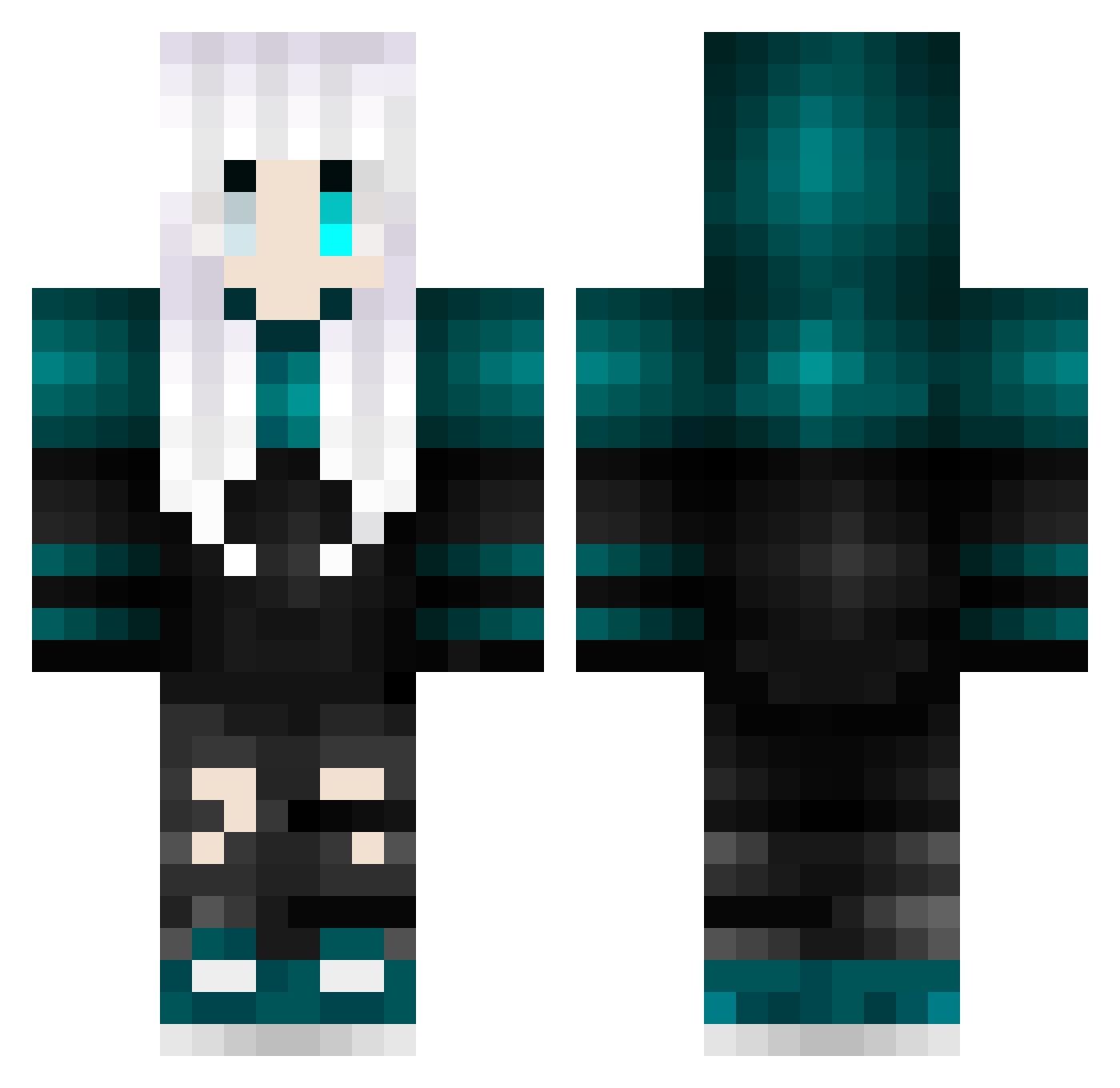 Tim_0610 Minecraft skin, front and back view