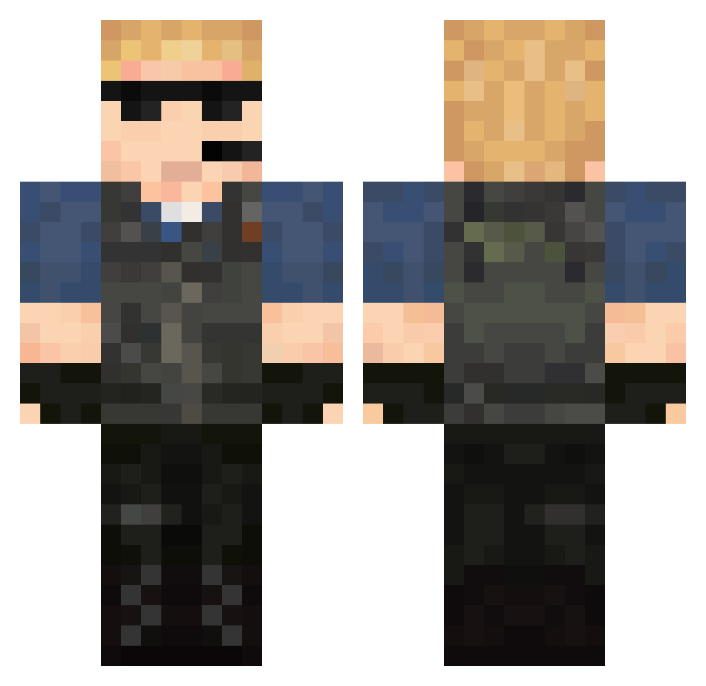 makarovkas Minecraft skin, front and back view