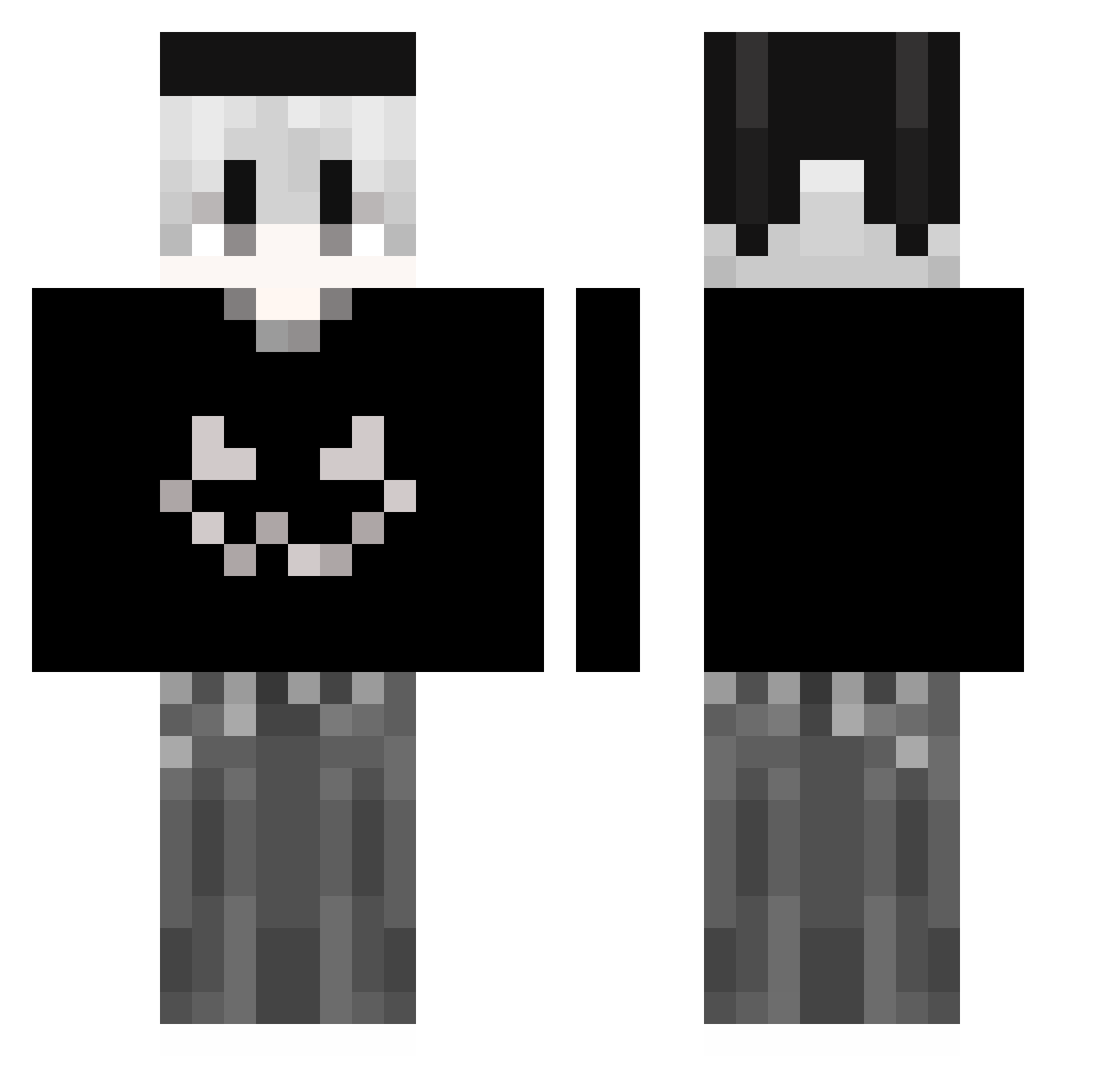 Acharayu999 Minecraft skin, front and back view