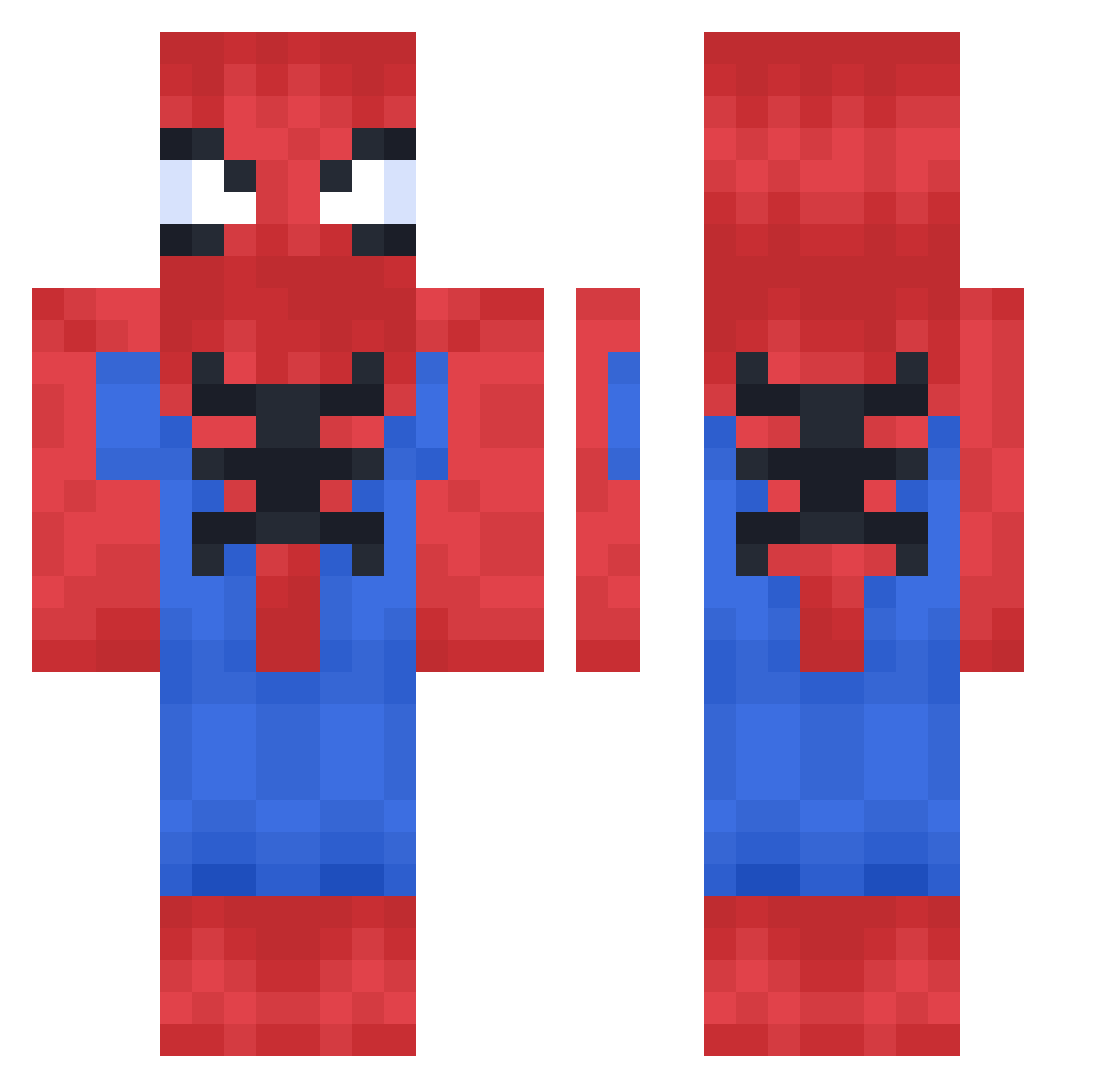 GreyLogs2022 Minecraft skin, front and back view