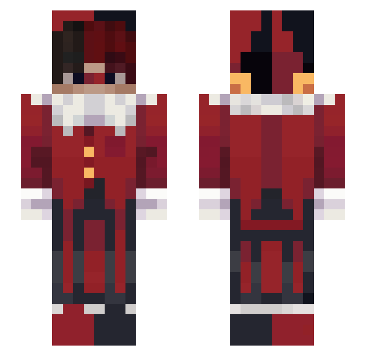 _Lalol_ Minecraft skin, front and back view