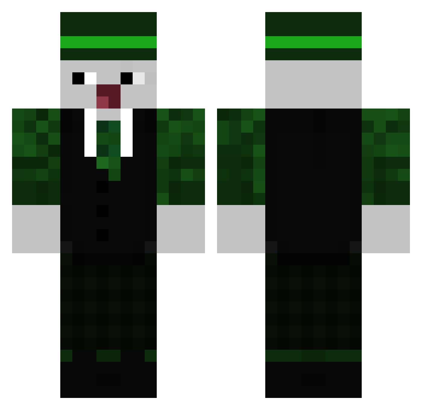 AlexundMax Minecraft skin, front and back view