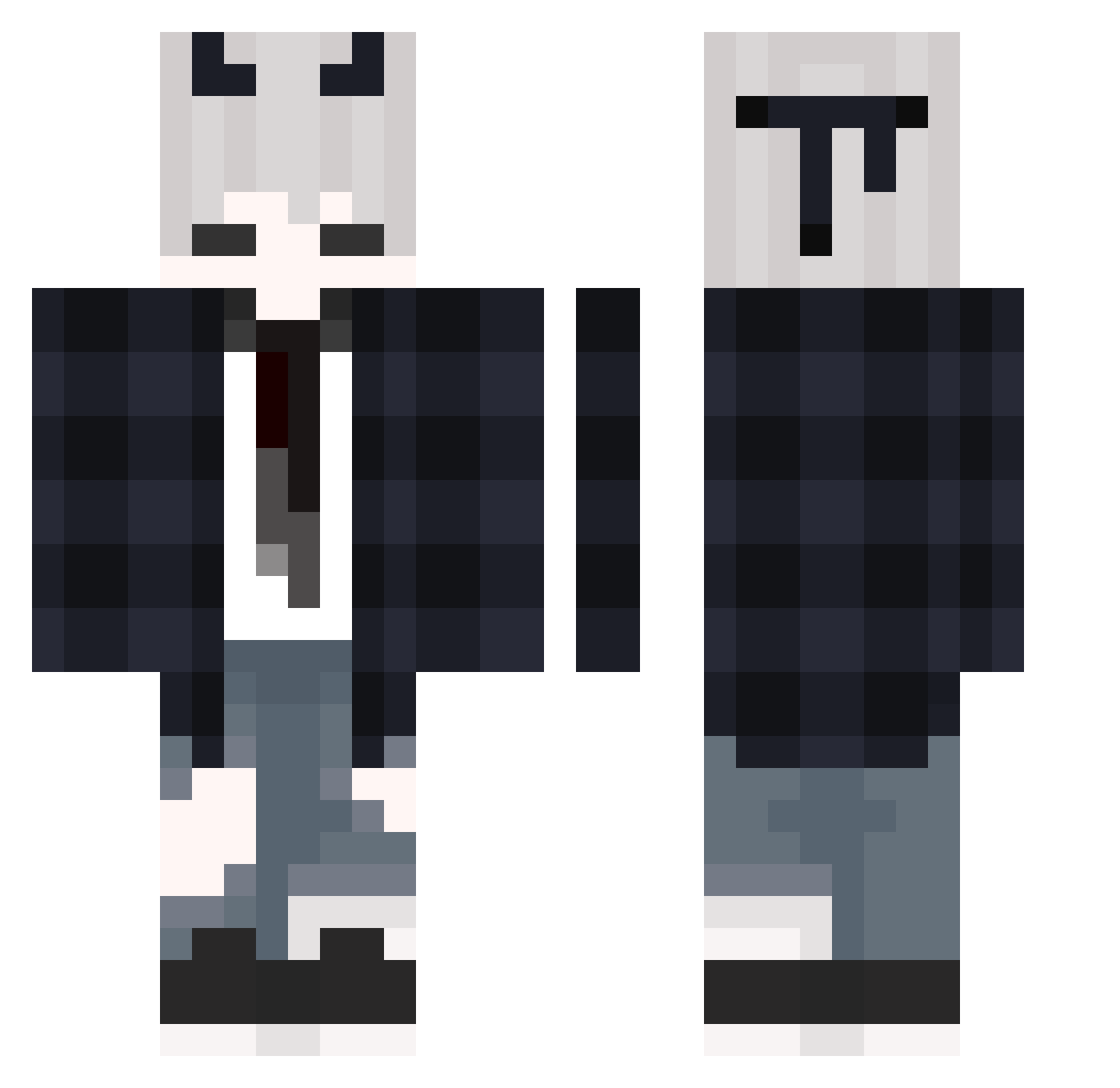 IDentifyYou__ Minecraft skin, front and back view