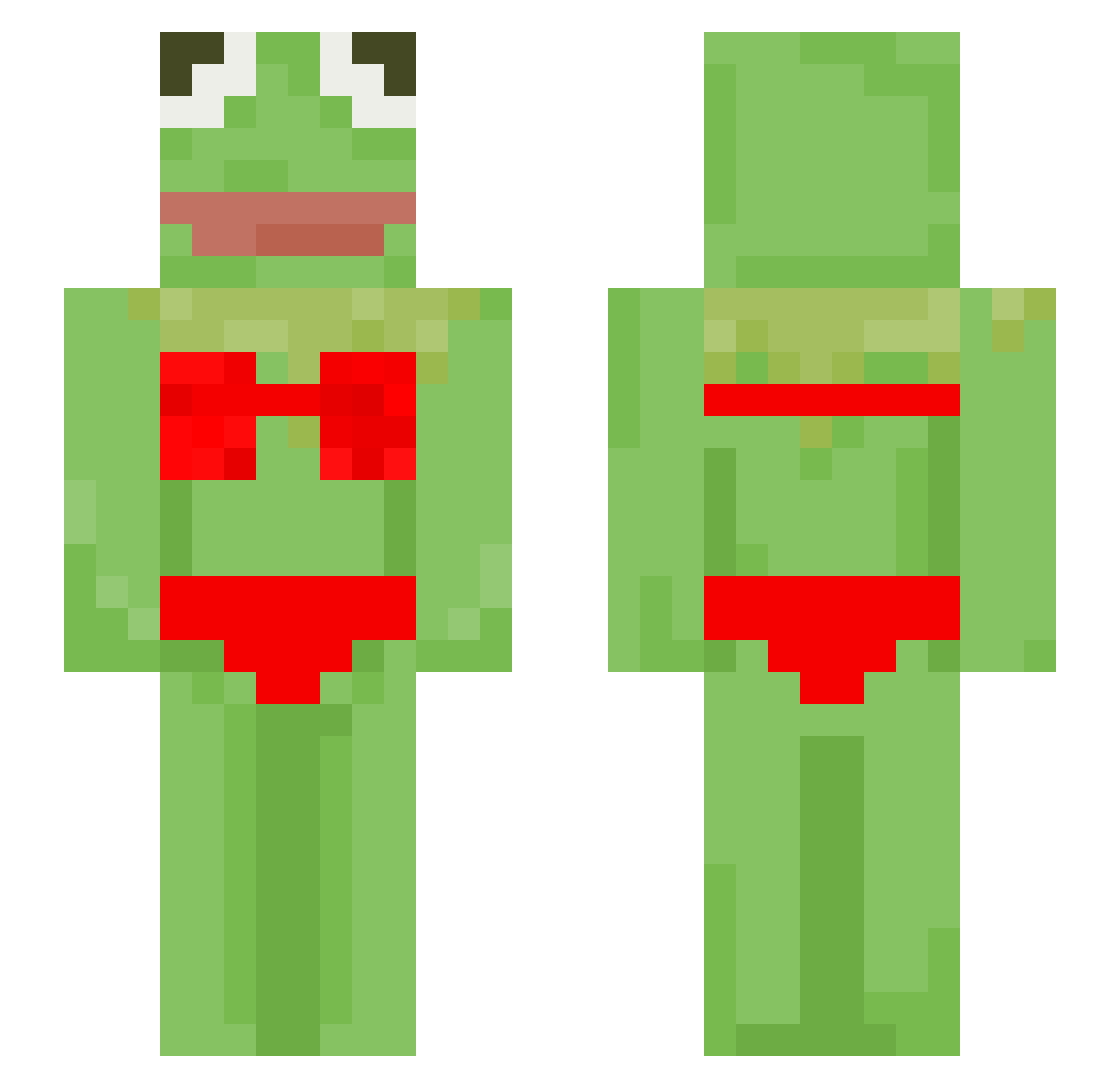 Djephery Minecraft skin, front and back view