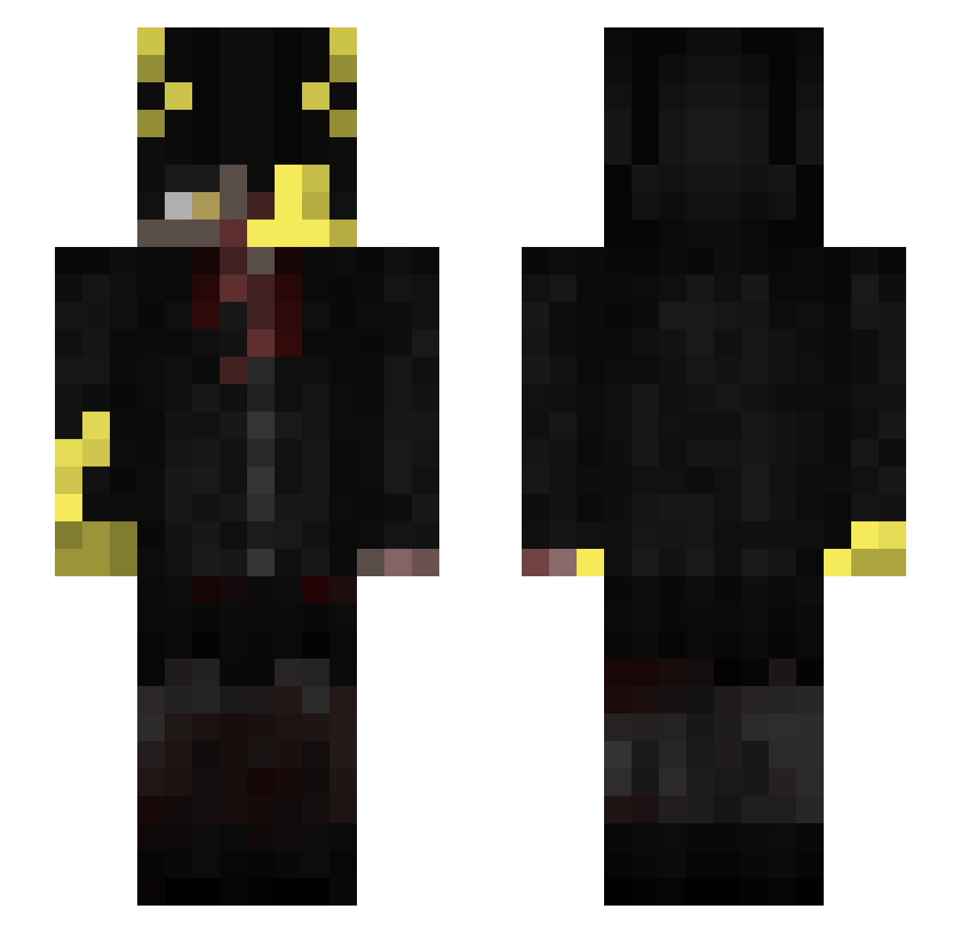 blackhookthe1 Minecraft skin, front and back view