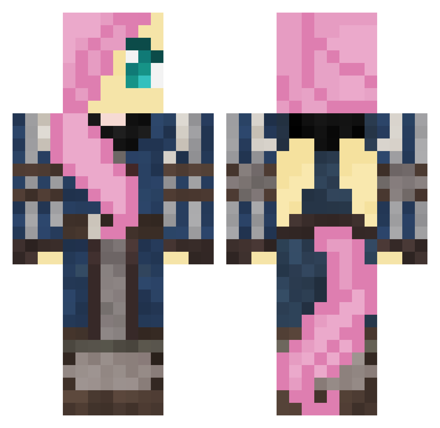 Just_Lambert_ Minecraft skin, front and back view