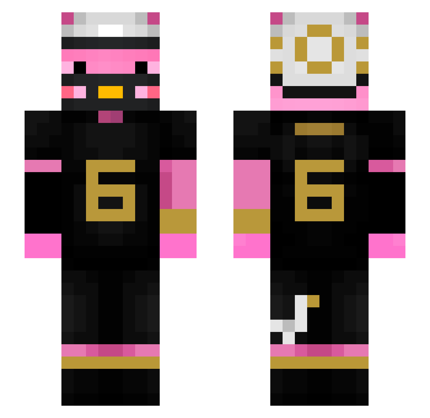Calvin530 Minecraft skin, front and back view