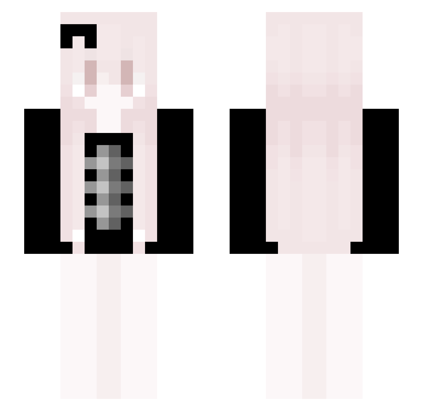 NightFall854 Minecraft skin, front and back view