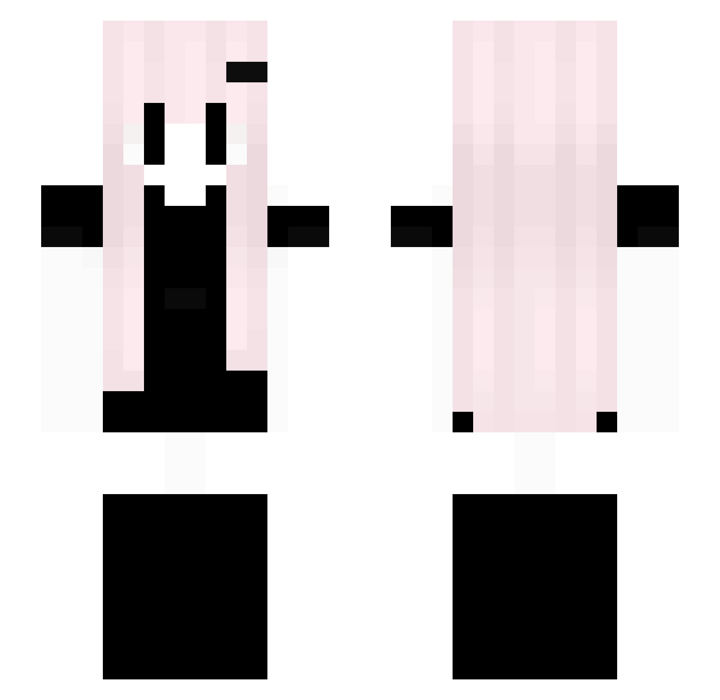 Suspenso Minecraft skin, front and back view