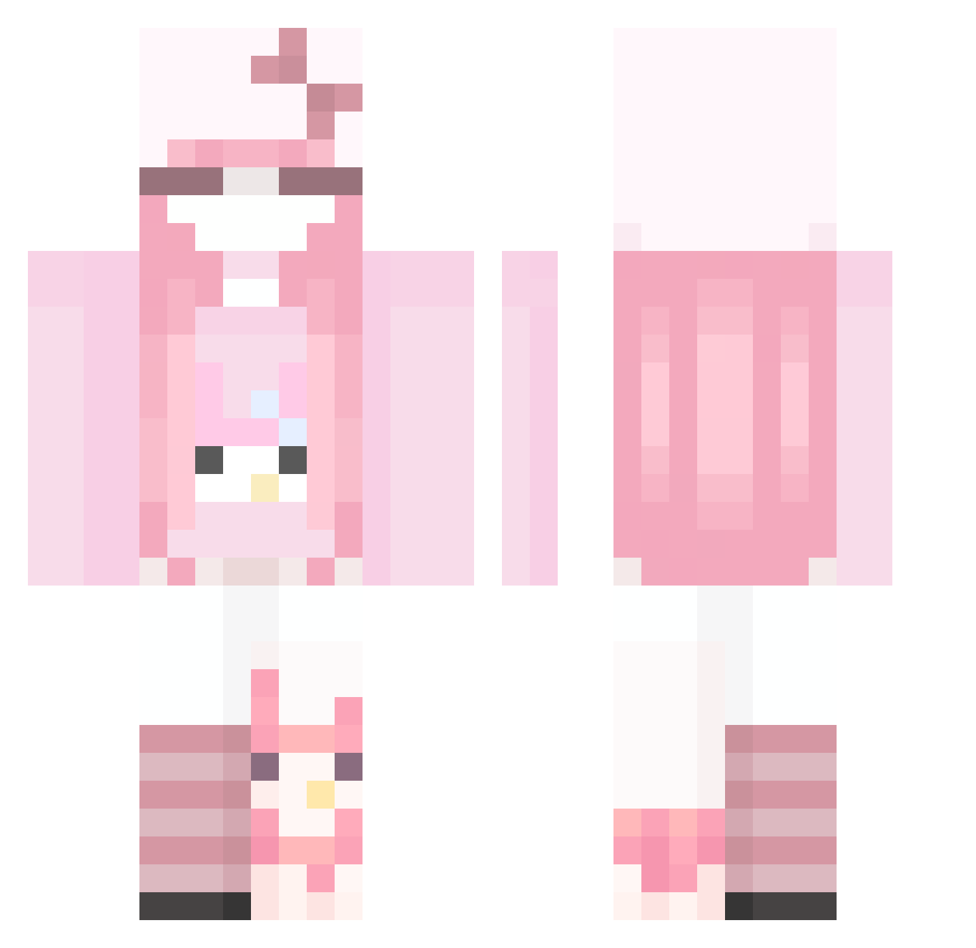 pilgrimsreign Minecraft skin, front and back view