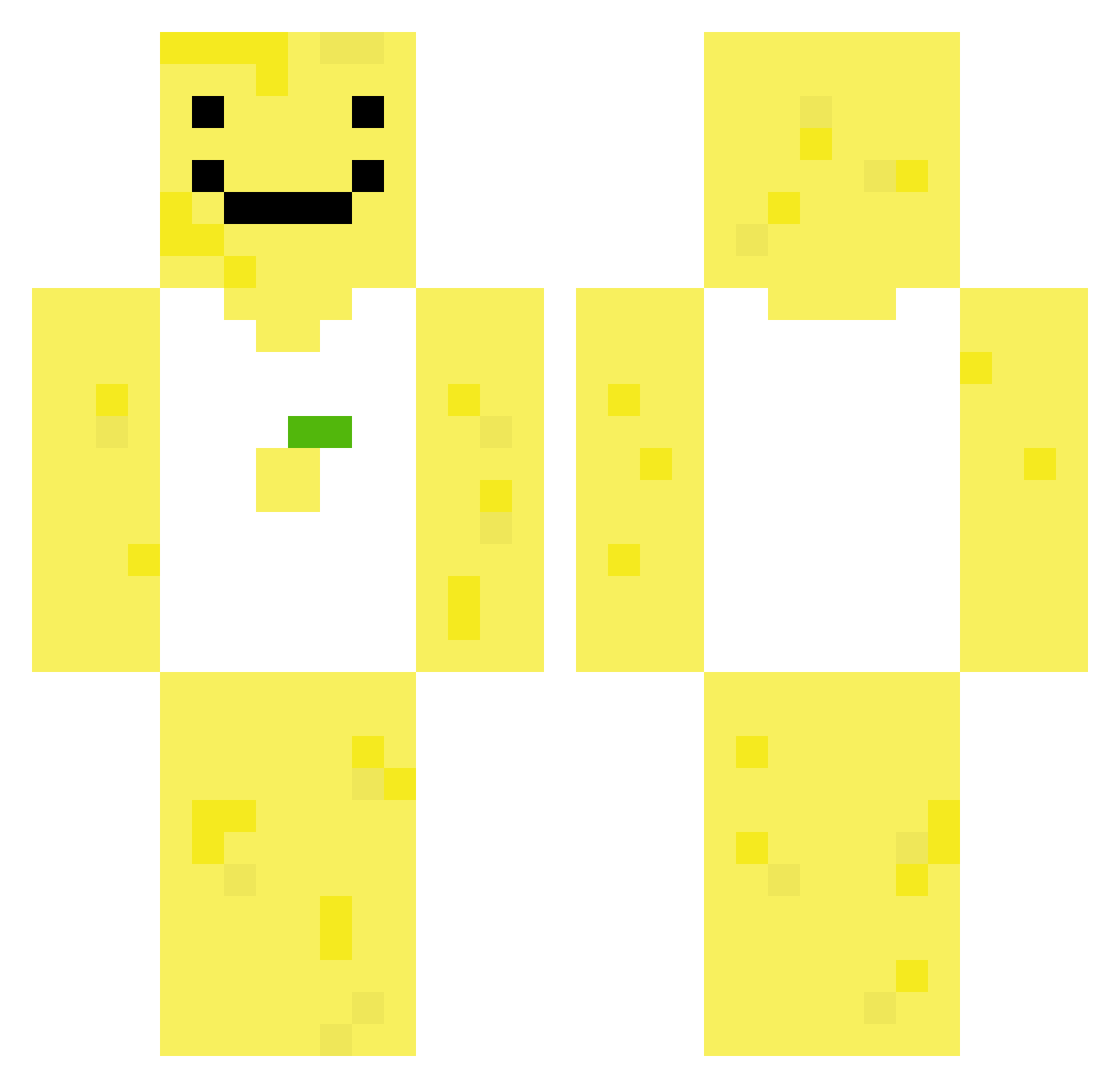 Filledalby Minecraft skin, front and back view