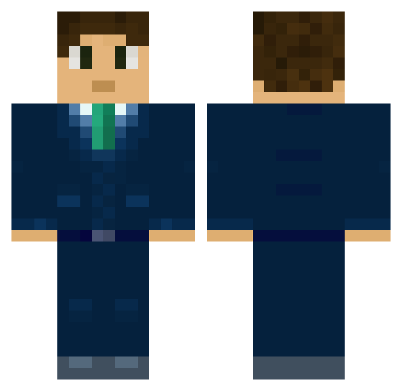 The1NOnlyMac Minecraft skin, front and back view